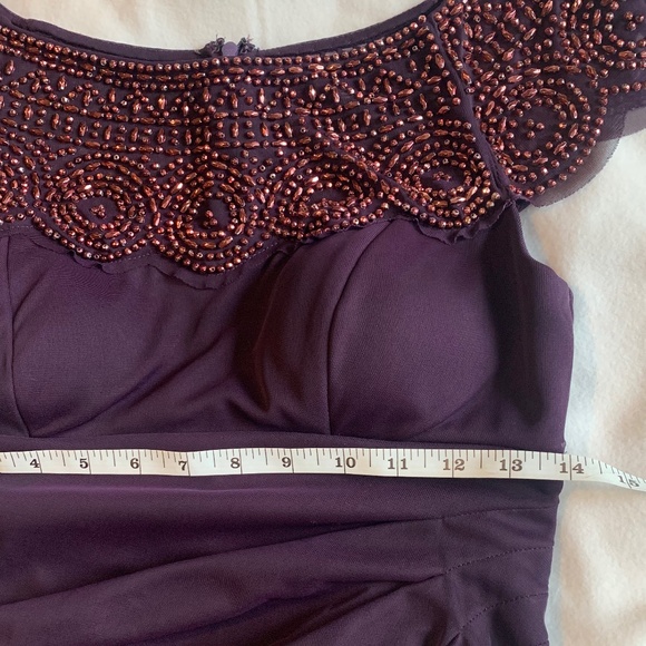 Dark Purple Beaded Gown - Picture 11 of 14